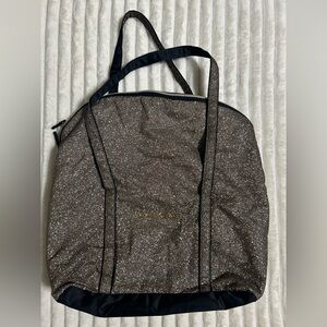 Victoria’s Secret Large Gold and Black Glitter Tote Bag NWOT